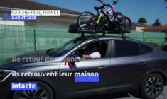 Mégafeu en Gironde: les habitants de Marcheprime de retour chez eux