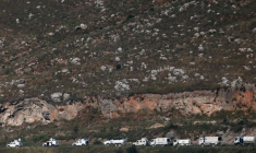 Convoi de l'ONU dans le sud du Liban, vu du nord d'Israël