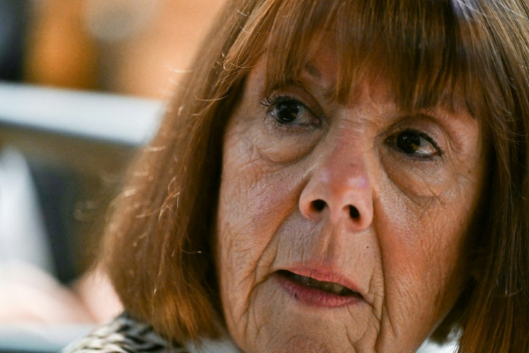 Gisèle Pelicot assiste au procès en appel des viols de Mazan au palais de justice de Nîmes, le 8 octobre 2025 dans le Gard ( AFP / Gabriel BOUYS )