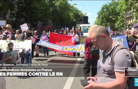 Législatives : manifestation à Paris contre le RN