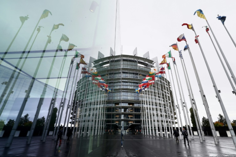 Le Parlement européen à Strasbourg, le 21 octobre 2025 ( AFP / FREDERICK FLORIN )