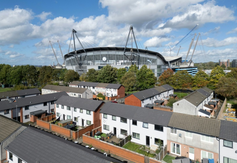 L'Etihad Stadium à Manchester, en Angleterre, le 30 septembre 2026 ( AFP / Oli SCARFF )