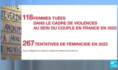 Féminicides en France : 118 femmes tuées en 2022