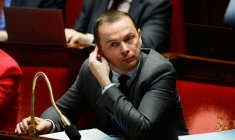 Le ministre du Travail, Olivier Dussopt, lors d'un débat sur la réforme des retraites à l'Assemblée nationale