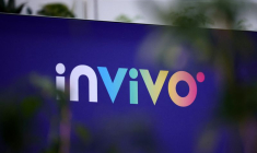 Le logo d'InVivo au siège de la société à Paris