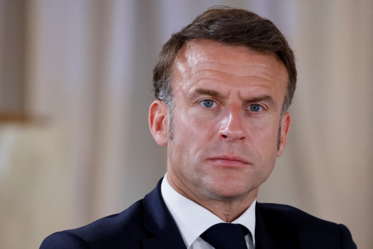 Emmanuel Macron, en juin 2024, à Savelletri (Italie) ( AFP / LUDOVIC MARIN )