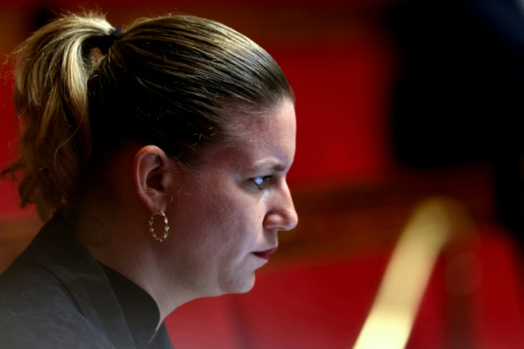 La présidente des députés LFI Mathilde Panot, le 22 octobre   à Paris ( AFP / Alain JOCARD )