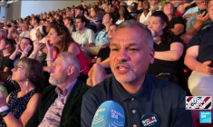 Premier meeting démocrate de K. Harris et T. Walz en Pennsylvanie