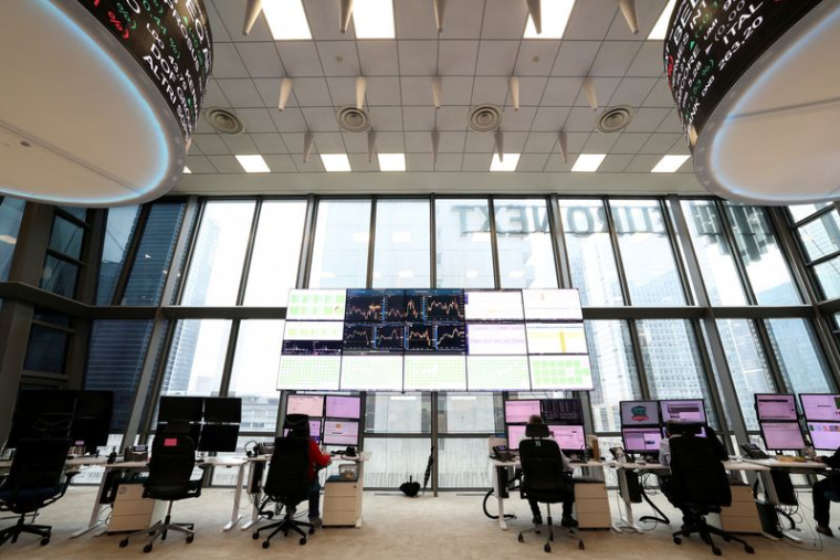 Bourse Euronext dans le quartier d'affaires de La Défense à Paris