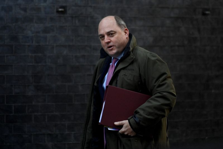 Le ministre britannique de la Défense, Ben Wallace, à Downing Street