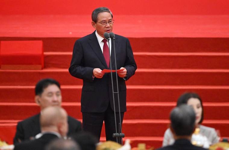 Li Quiang à Pékin, en Chine, le 3 septembre 2025. ( AFP / JADE GAO )