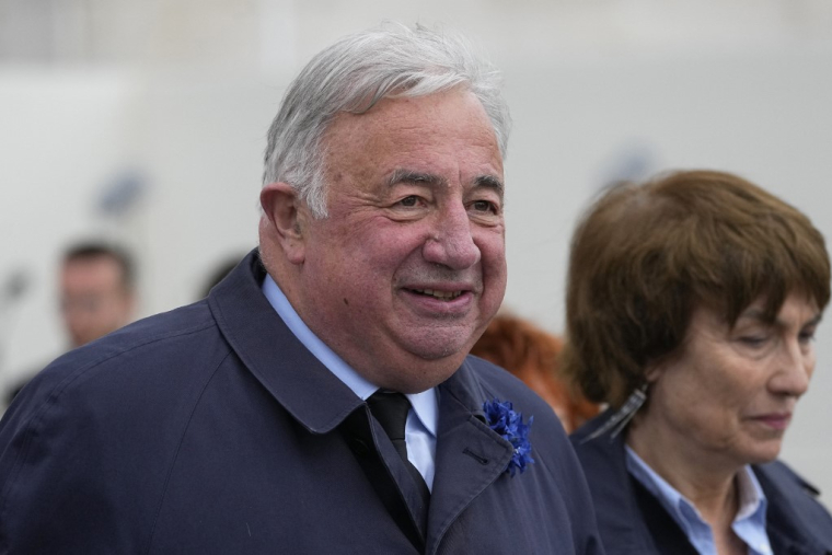 Gérard Larcher à Paris, le 8 mai 2023. ( POOL / MICHEL EULER )