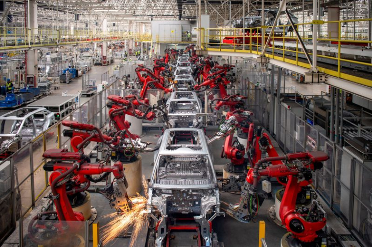 Ligne de production de véhicules électriques de Leapmotor à Jinhua