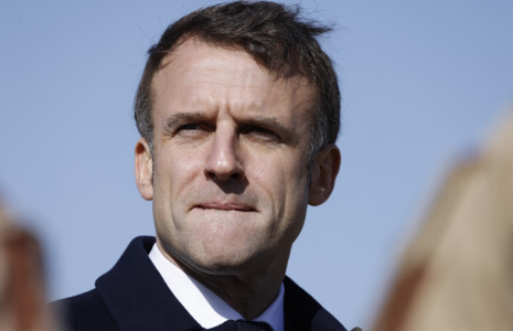 Emmanuel Macron à Amman, en Jordanie, le 22 décembre 2023. ( AFP / LUDOVIC MARIN )