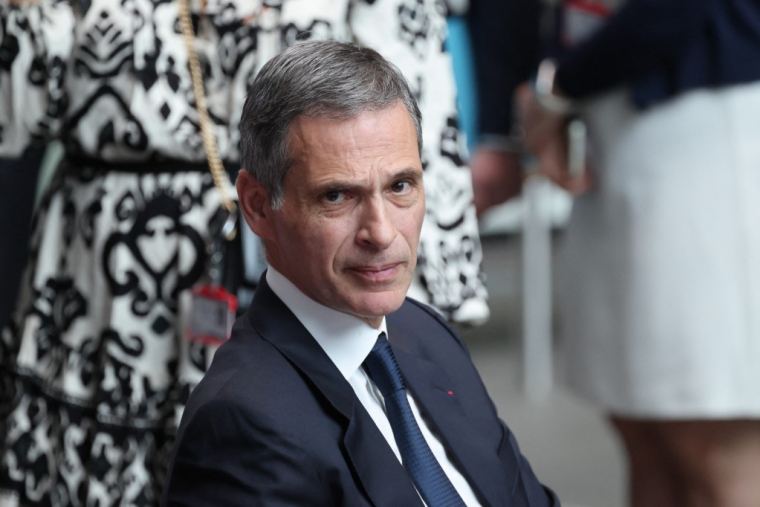 Rodolphe Saadé, PDG du groupe CMA CGM, à Londres le 9 juillet 2025. ( POOL / LUDOVIC MARIN )