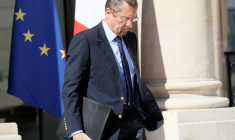 Bernard Bajolet, alors directeur général de la DGSE, à la sortie de l'Elysée, le 15 juillet 2016 à Paris ( AFP / Thomas SAMSON )