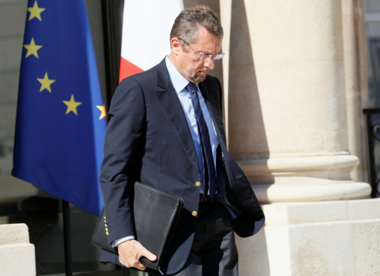 Bernard Bajolet, alors directeur général de la DGSE, à la sortie de l'Elysée, le 15 juillet 2016 à Paris ( AFP / Thomas SAMSON )