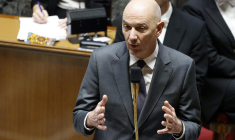 Roland Lescure à l'Assemblée nationale à Paris le 28 novembre 2023. ( AFP / LUDOVIC MARIN )