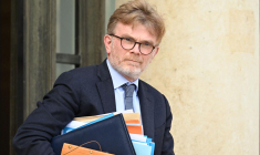 Le ministre français de l'Agriculture Marc Fesneau à Paris le 16 mai 2023. ( AFP / EMMANUEL DUNAND )