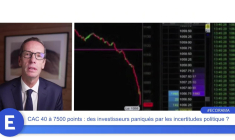 CAC 40 à 7500 points : des investisseurs paniqués par les incertitudes politiques ?