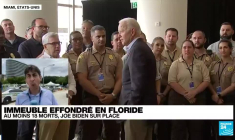 Immeuble effondré en Floride : Joe Biden sur place, les opérations de secours suspendues