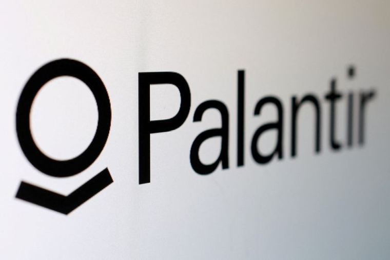 Le logo de Palantir est visible sur cette illustration