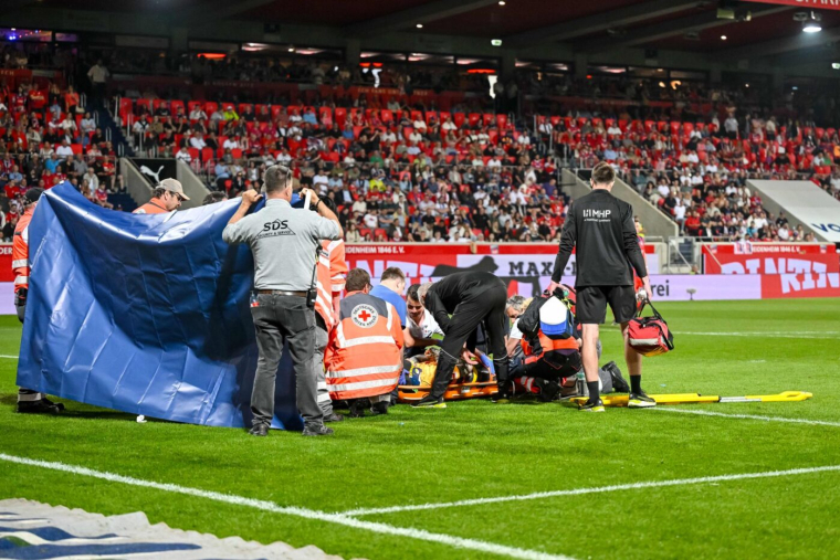 Le gardien de Heidenheim victime d'une commotion cérébrale