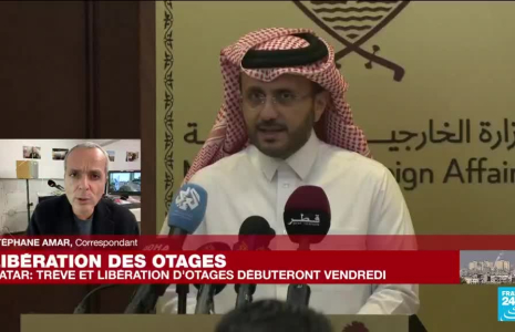 Israël-Hamas : la trêve et la libération d'otages débuteront vendredi, selon Doha