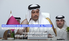 Le Qatar exhorte la communauté internationale à arrêter le "deux poids deux mesures"