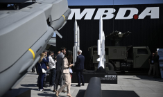 Un stand MBDA au salon du Bourget, en juin 2025 (illustration) ( AFP / JULIEN DE ROSA )