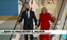 Rencontre Biden/Macron : premier échange à Rome depuis la "crise des sous-marins"