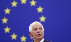 Le chef de la politique étrangère de l'UE, Josep Borrell, à Strasbourg