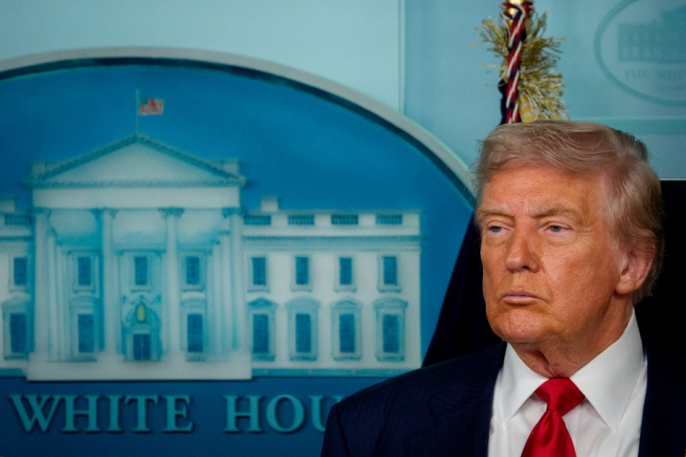 Donald Trump à Washington, aux États-Unis, le 11 août 2025. ( GETTY IMAGES NORTH AMERICA / ANDREW HARNIK )