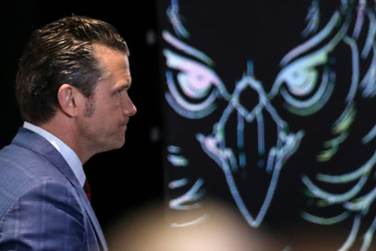Le secrétaire américain à la Défense, Pete Hegseth,lors de la Conférence sur la sécurité en Amérique centrale (CENTSEC25), organisée par le Panama et le Commandement Sud des États-Unis, à Panama City le 9 avril 2025 ( AFP / Franco BRANA )