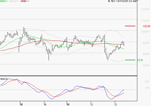 TELEPERFORMANCE : L'analyse ne suggère pas de baisse à moyen terme