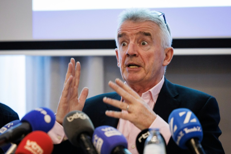 Le patron de Ryanair Michael O'Leary le 14 janvier 2026 à Bruxelles, en Belgique ( AFP / Simon Wohlfahrt )