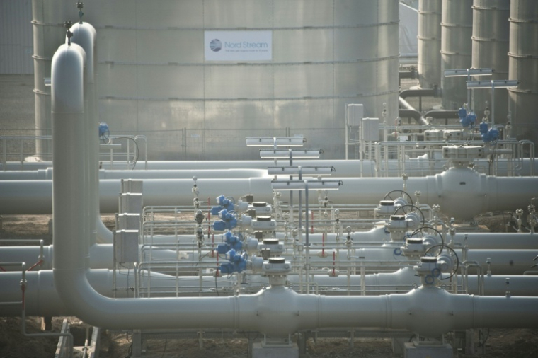 Vue du terminal du gazoduc Nord Stream avant la cérémonie d'inauguration du premier tronçon du gazoduc jumeau de 1.224 kilomètres traversant la mer Baltique, à Lubmin, le 8 novembre 2011 ( AFP / JOHN MACDOUGALL )