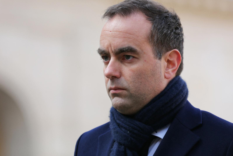 Sébastien Lecornu à Paris le 27 février 2024. ( POOL / THOMAS SAMSON )