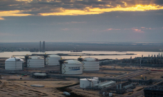 Le terminal de GNL de Sabine Pass, à Cameron, aux États-Unis. ( GETTY IMAGES NORTH AMERICA / BRANDON BELL )