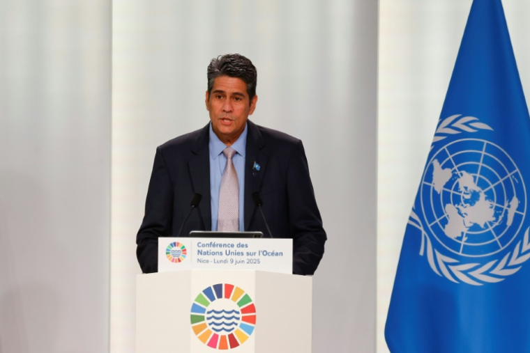 Conférence des Nations unies sur les océans (Unoc3), le 9 juin 2025 à Nice ( AFP / Ludovic MARIN )