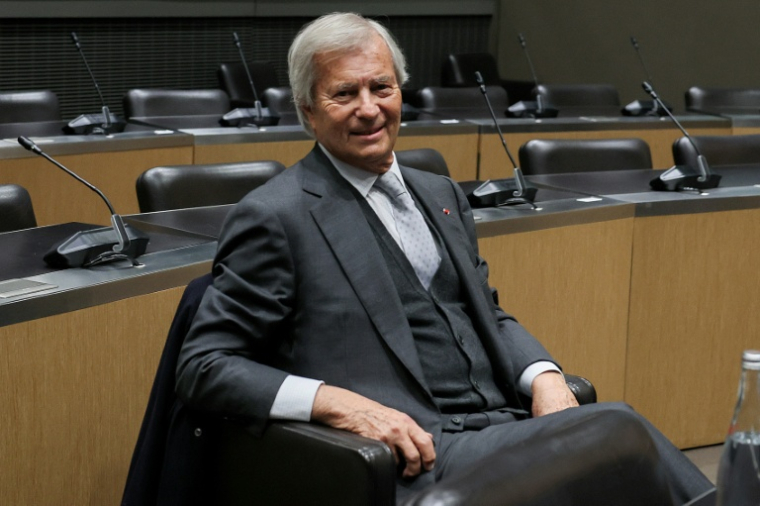 Vincent Bolloré à l'Assemblée nationale, le 13 mars 2024 à Paris ( AFP / ALAIN JOCARD )