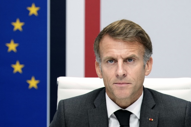 Emmanuel Macron à l'Elysée à Paris le 22 octobre 2026 ( POOL / Teresa Suarez )
