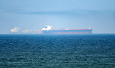 Des tankers dans les eaux du Golfe d'Oman (illustration) ( AFP / GIUSEPPE CACACE )