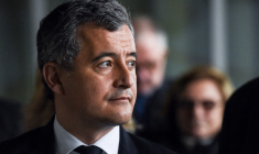 Gerald Darmanin, ministre de l'intérieur, lors de l'inauguration d'une nouvelle préfecture à Rennes le 12 février 2024  ( AFP / SEBASTIEN SALOM-GOMIS )