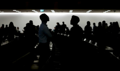 Les délégués de 184 pays sont réunis depuis le 5 aout au Palais des Nations à Genève et jusqu'au 14 aout pour négocier le texte de ce qui pourrait être le premier traité international sur la pollution plastique ( AFP / Fabrice COFFRINI )
