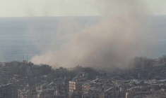 Frappe sur un immeuble sur la route de l'aéroport de Beyrouth après un avertissement israélien