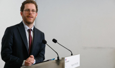 David Amiel, le 1er avril 2026, à Paris ( AFP / ANNA KURTH )