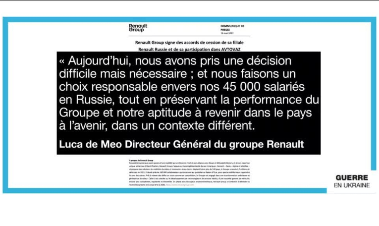 Les usines russes de Renault passent aux mains de Moscou