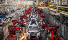 Une usine automobiles à Jinhua, en Chine