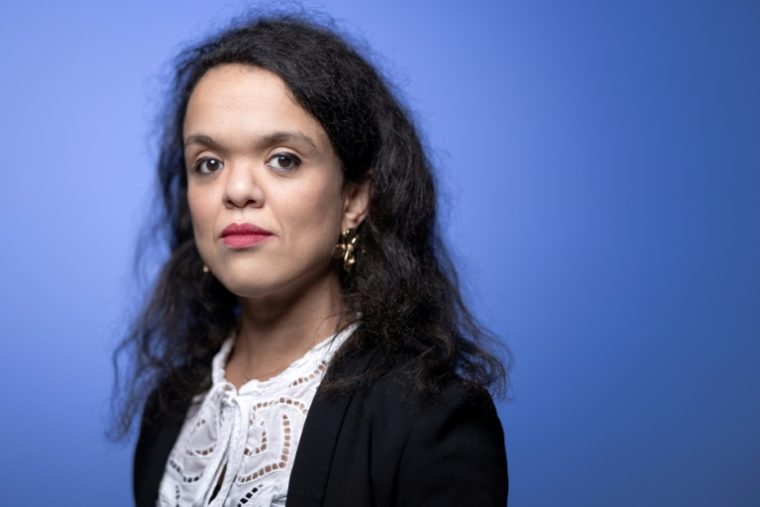 Violette Viannay, présidente de l'association des personnes de petite taille (APPT), le 15 octobre 2025 à Paris ( AFP / JOEL SAGET )